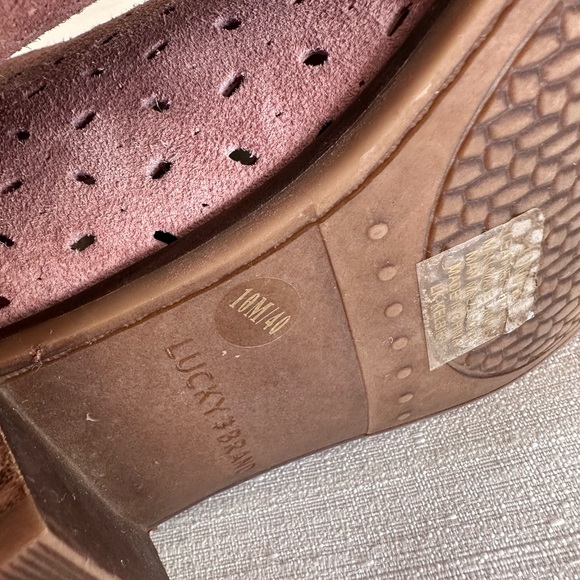Lucky Brand Baley Mauve Perforated Casual Heeled Ankle Booties Women’s 10M - Picture 11 of 12